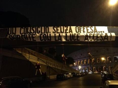 Fanii Romei, amenințări macabre la adresa jucătorilor după eșecurile cu rivala Lazio / GALERIE FOTO