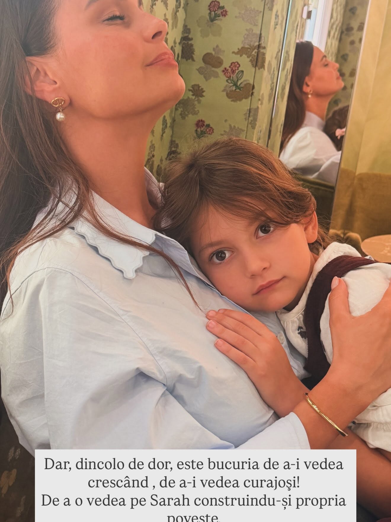 Anca Serea și-a lăsat fiica la Milano și s-a întors în România