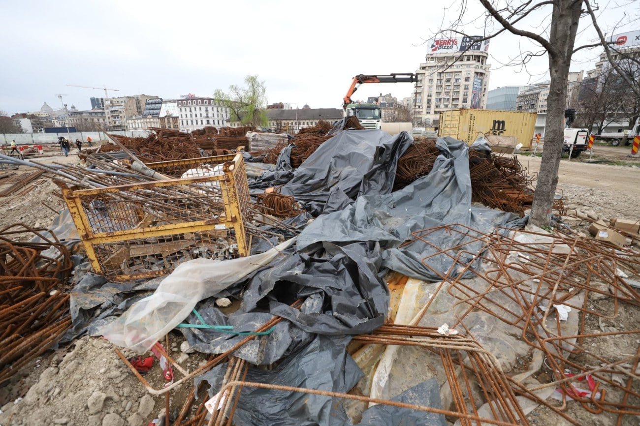 Daniel Băluță anunță când se redeschide traficul în zona Hanul lui Manuc din București. Lucrările la Planșeul Unirii au ajuns la 50%