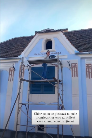 Ce mesaj a fost scris pe casa de la Viscri a Danei Rogoz. Actrița și-a dorit: „Am fost pur și simplu emoționată”