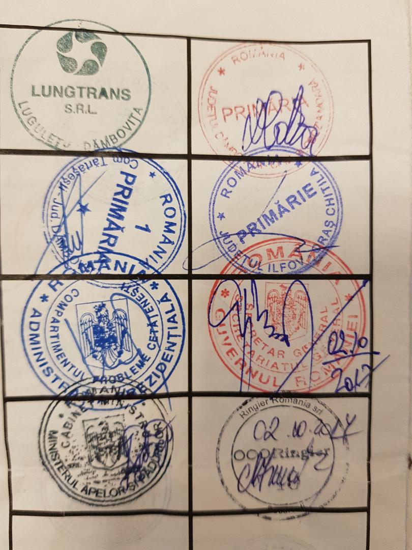 Primarul din Copșa Mică a venit în redacția Libertatea și și-a luat ultima ștampilă pe ordinul de deplasare