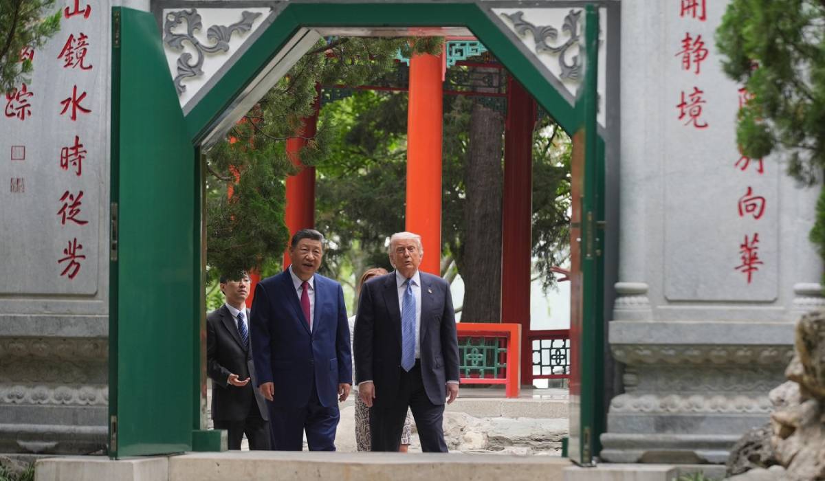 Donald Trump a fost primit de Xi Jinping la Zhongnanhai, locul unde puțini lideri străini ajung. Ce se ascunde în sediul păzit al conducerii Chinei