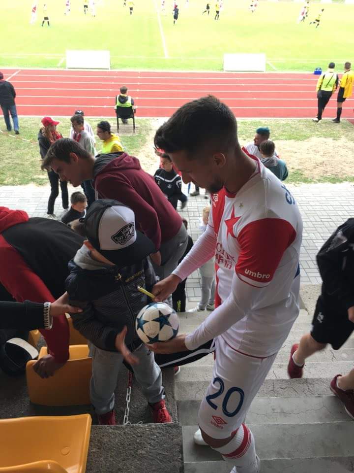 Alexandru Băluță a debutat la Slavia Praga. Fotbalistul român a fost căpitan și a marcat un gol / GALERIE FOTO