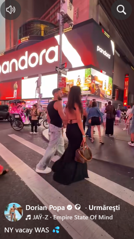 Cum au apărut Dorian Popa și soția lui pe străzile din New York. S-au făcut nevăzuți în mulțime