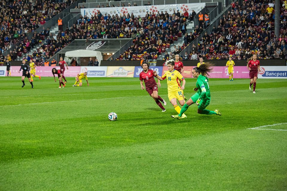Fotbal feminin. România - Portugalia 1-1. Fetele au ratat calificarea la Campionatul European. În tur, 0-0 / LIVEBLOG&VIDEO