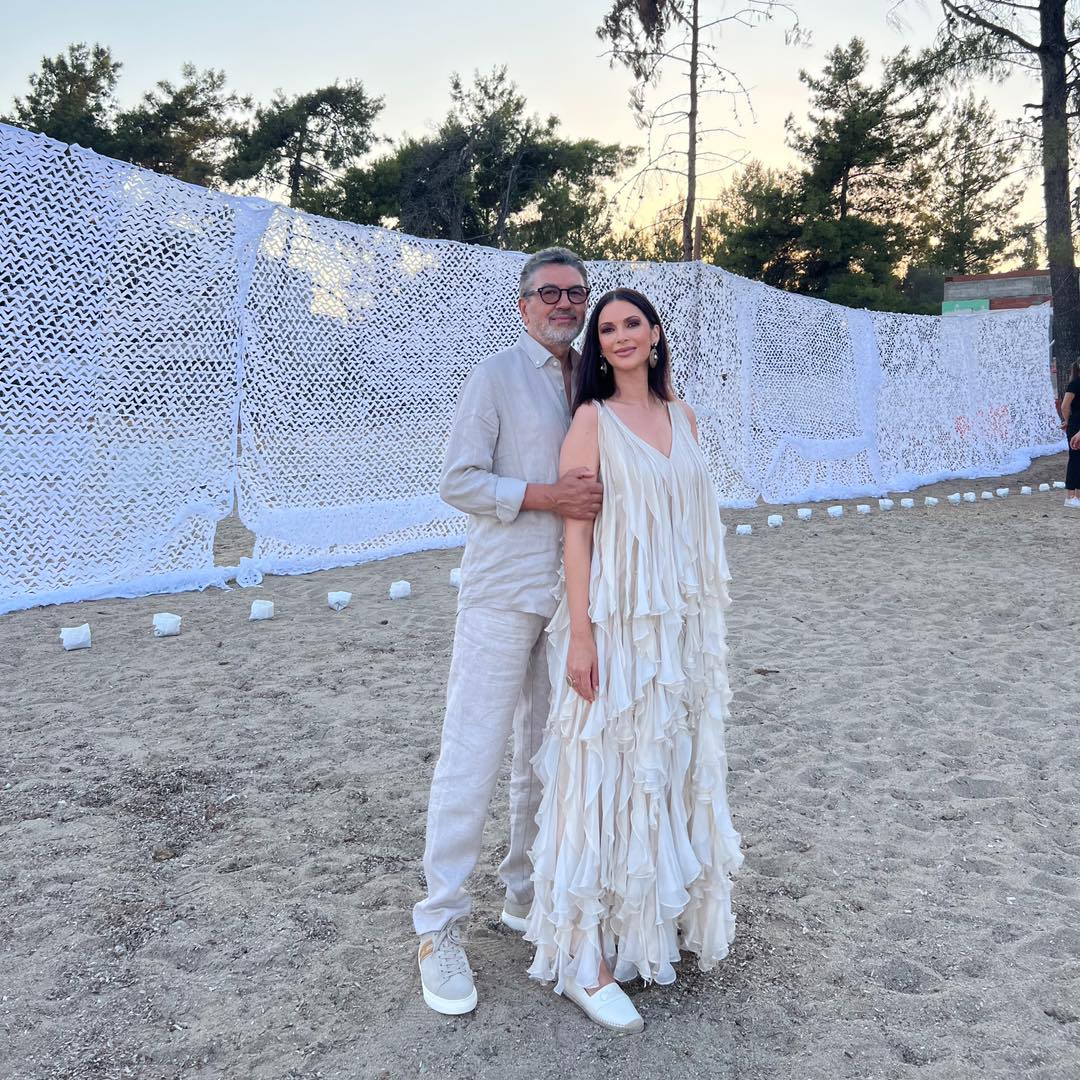 Imagini de la nunta din Grecia a Ancăi Lungu cu Harry Arampatzis. Andreea Berecleanu le-a fost nașă