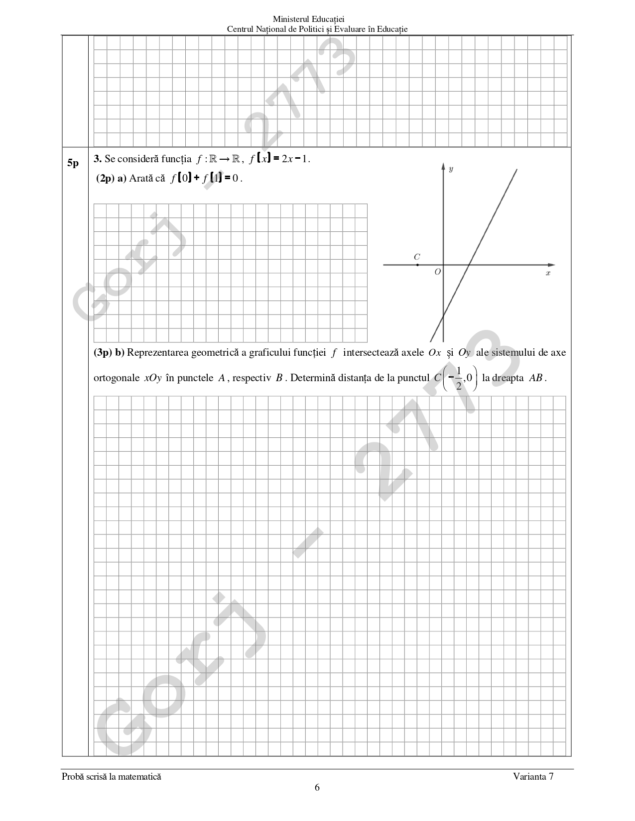 Rezolvarea subiectelor la Matematică la Evaluarea Națională 2024. „Un elev se putea descurca relativ lejer până în jurul notei 6”