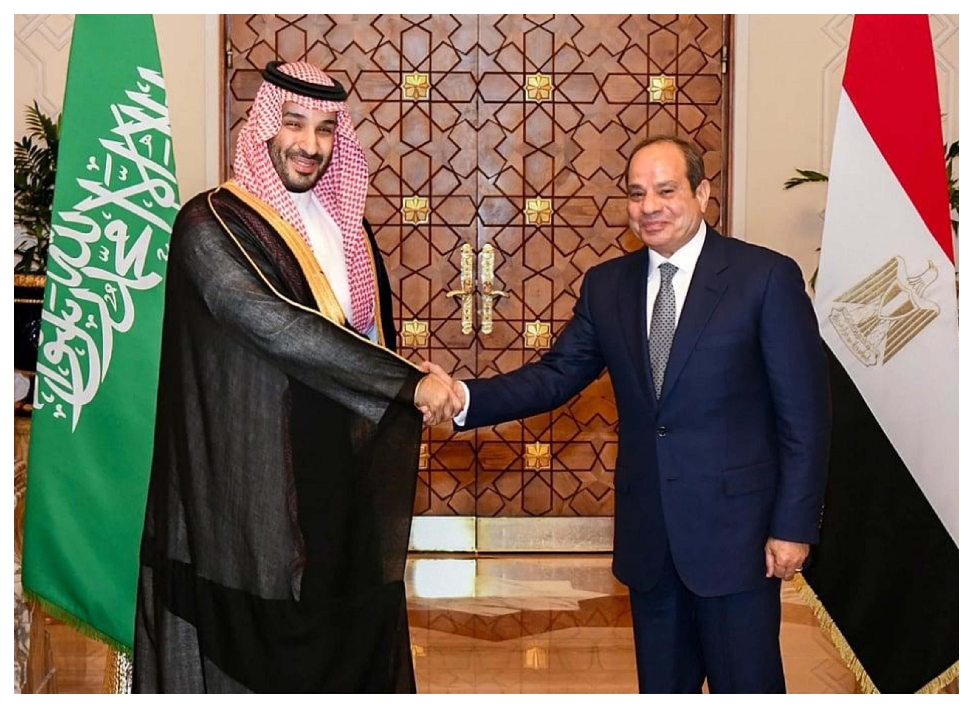 Egyptian President Abdel Fattah al-Sisi meets Saudi Crown Prince Mohammed bin Salman in Cairo on September 15, 2026, amid growing security concerns in the Middle East.Photo credit: Bandar Algaloud / Courtesy of Saudi Royal Court / Handout via Reuters.