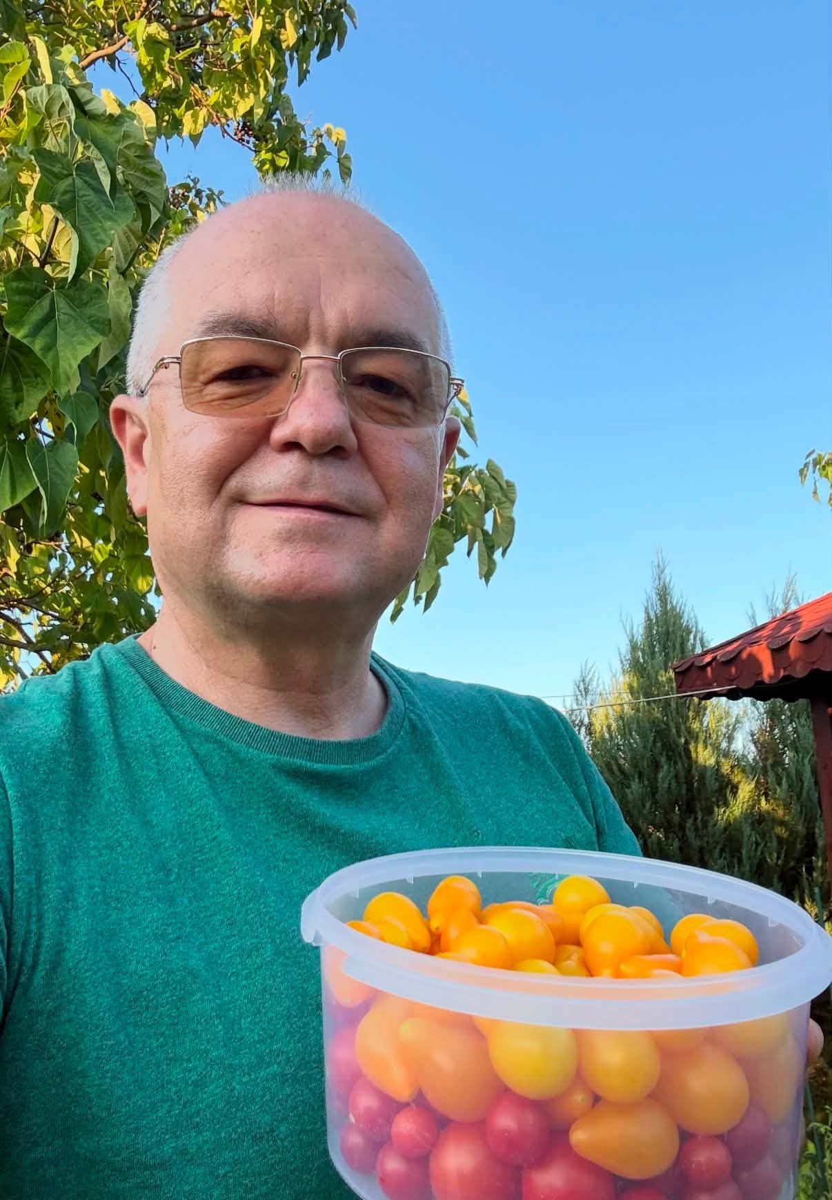 Imagini din grădina lui Emil Boc. Primarul din Cluj-Napoca a cules primele roșii cultivate de el: „O satisfacție pe care niciun magazin nu o poate oferi”