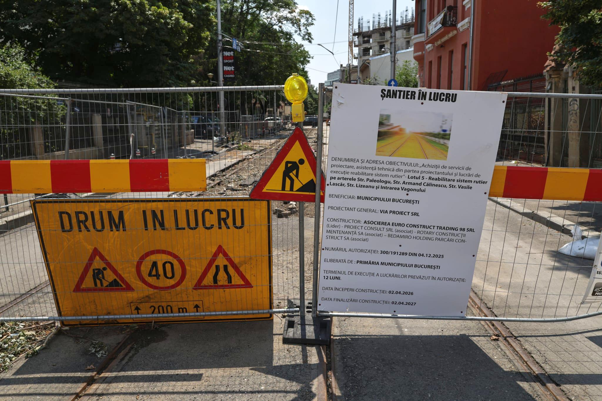 „Haos total! Tremură casa când trec utilajele”. Am mers pe șantierul STB să vedem cum se lucrează la schimbarea liniilor de tramvai