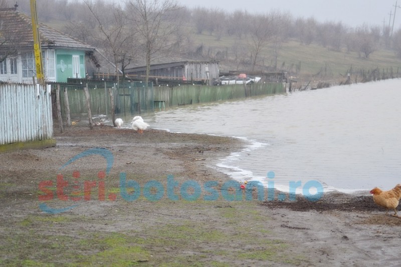 Inundații în județul Botoșani. Zeci de bătrâni sunt izolați din cauza apelor