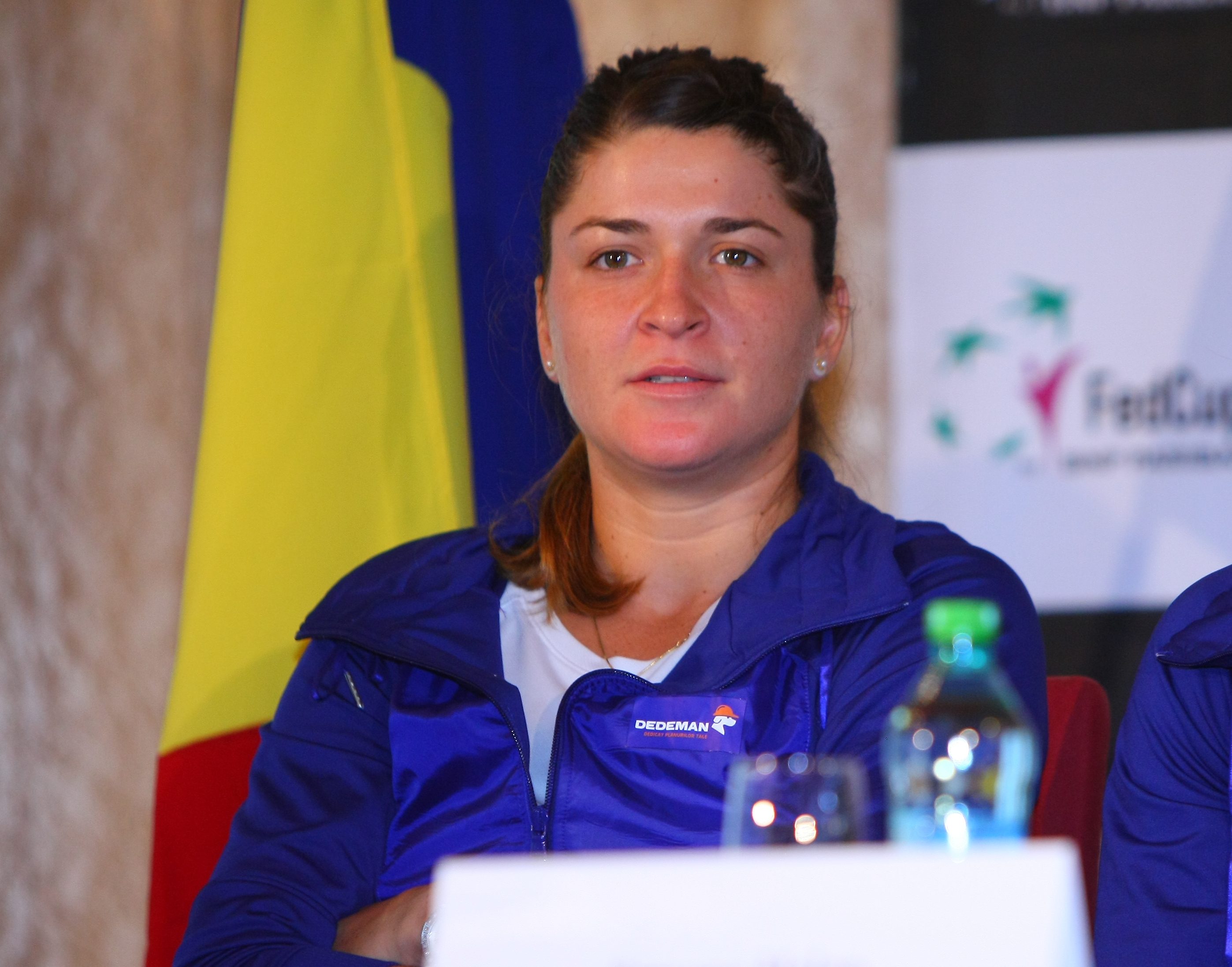 Simona Halep resimte presiunea prezenței președintelui României / GALERIE FOTO