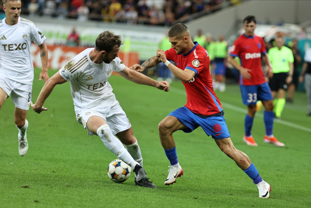 FCSB s-a calificat în grupa Europa League după ce a eliminat-o pe Aberdeen. Scoțienii au jucat în inferioritate în repriza secundă