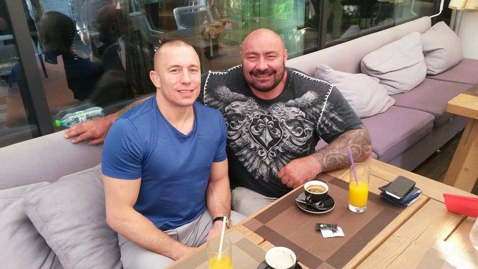 Sandu Lungu îl sperie pe campionul UFC George Saint-Pierre! GALERIE FOTO