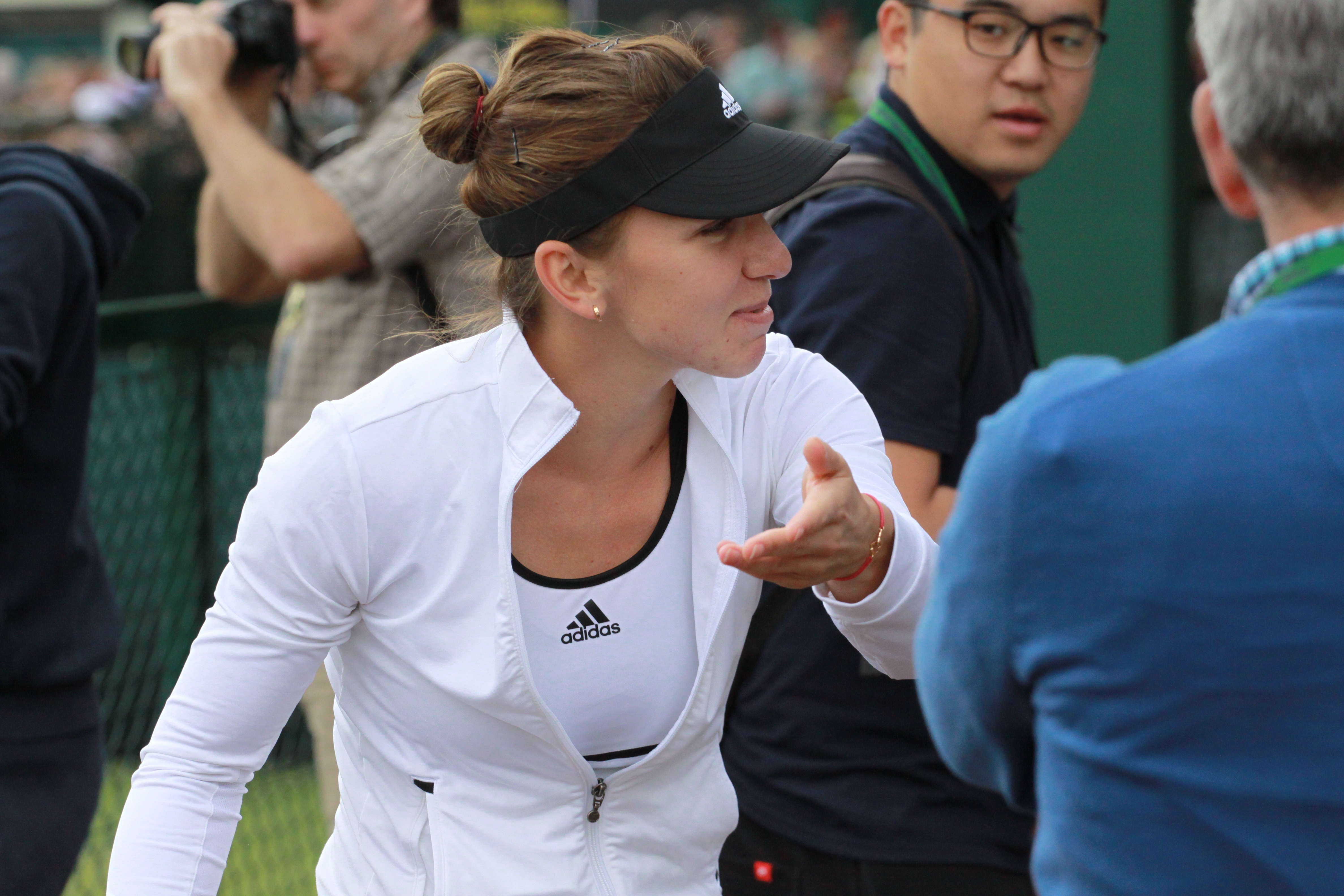 GALERIE FOTO/ Simona Halep s-a antrenat sub privirile lui Țiriac