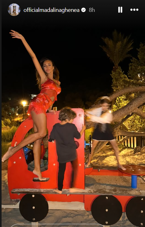 Cum a apărut Mădălina Ghenea pe plajă. Actrița s-a distrat alături de fiica ei până târziu în noapte