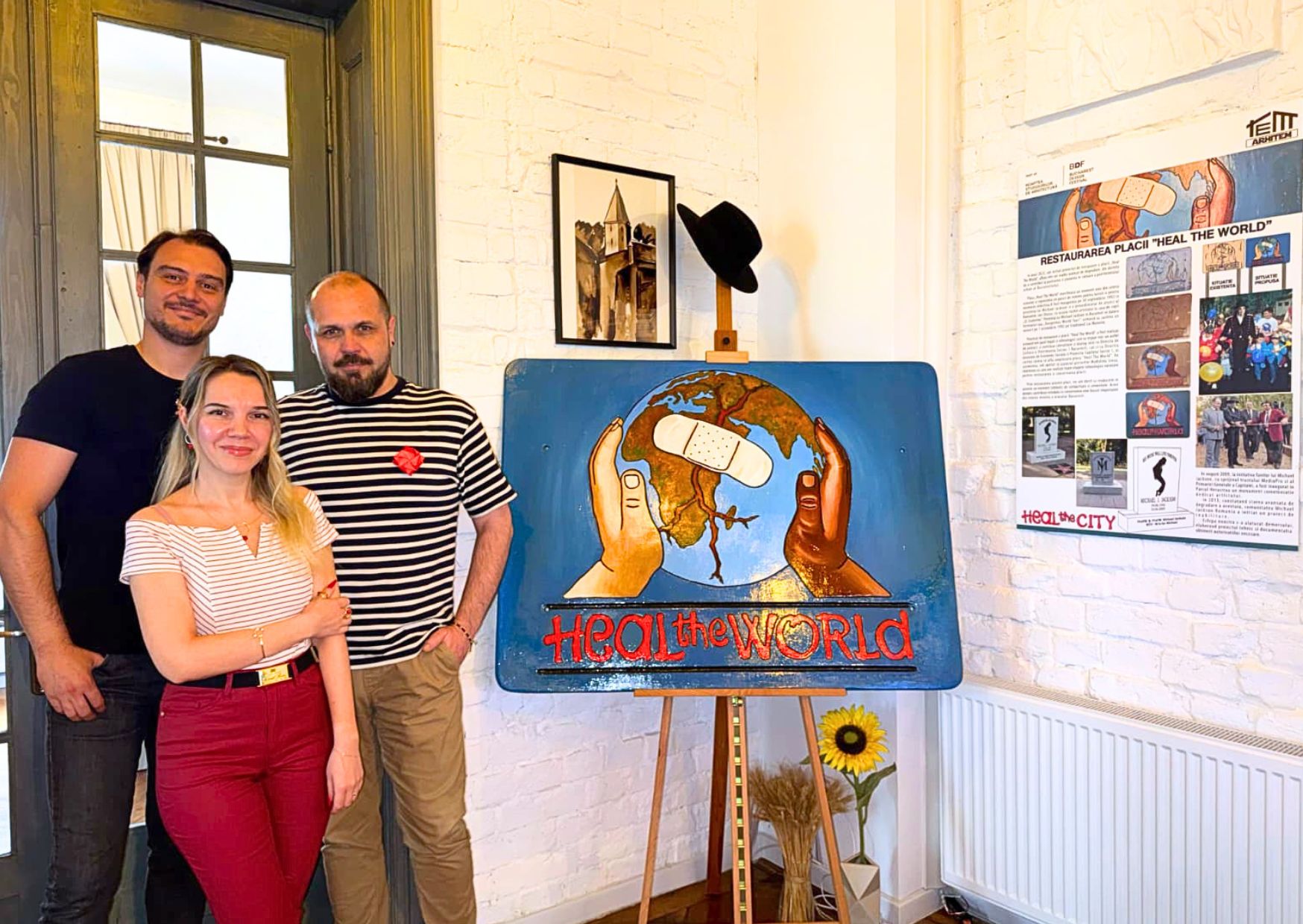Placa lui Michael Jackson de la București a fost recondiționată. Unde urmează să fie amplasată