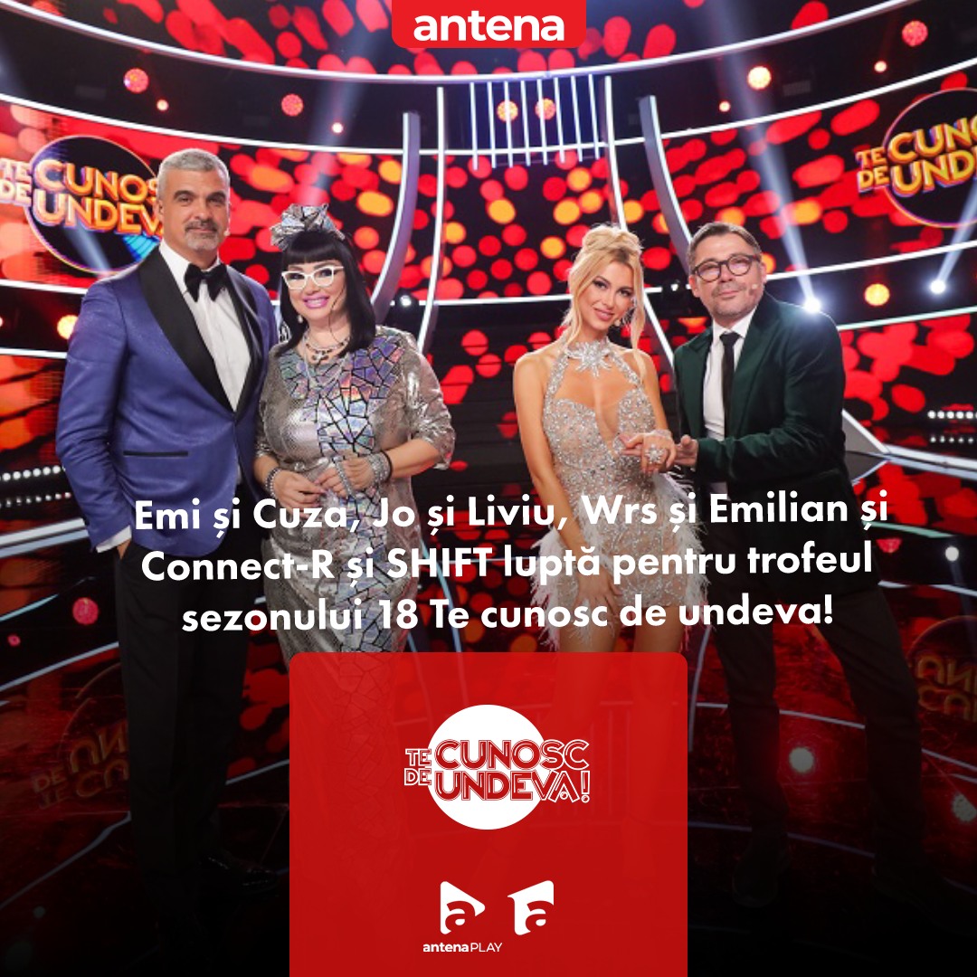 Finala „Te cunosc de undeva” sezonul 18. Emilian și Wrs sunt câștigătorii premiului de 15.000 de euro