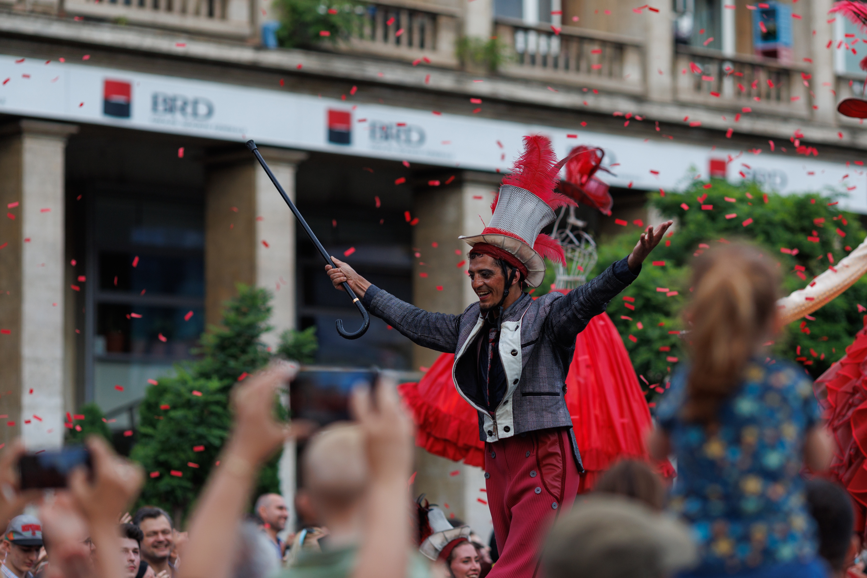 FOTOREPORTAJ. „B-Fit in the Street” în 50 de imagini. 200 de artişti din Spania, Franţa și Italia au făcut spectacol pe străzile din București