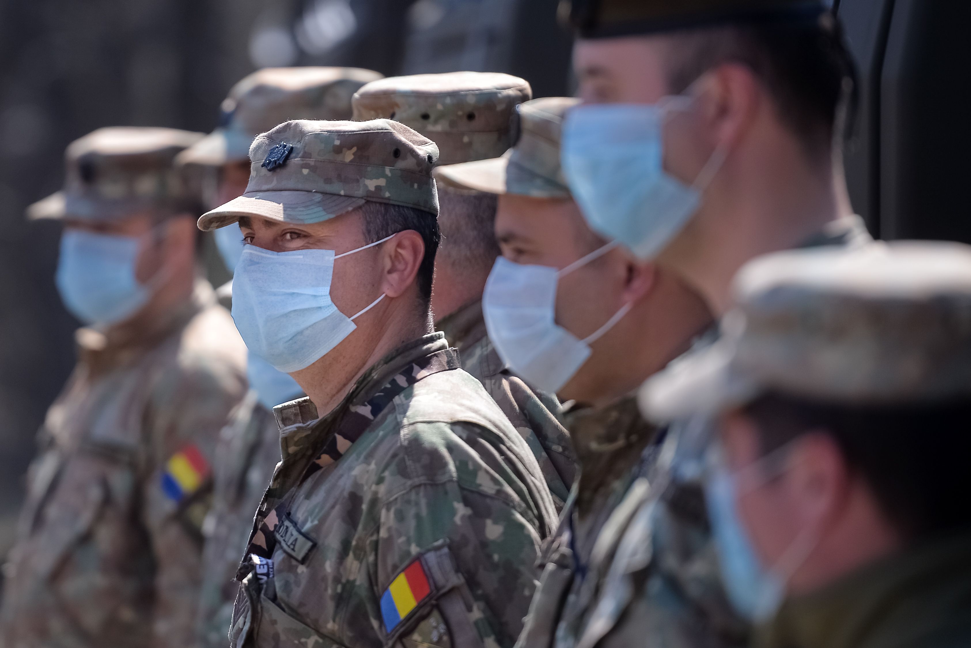 Imagini din locul unde Armata construiește un spital militar pentru pacienții cu COVID-19