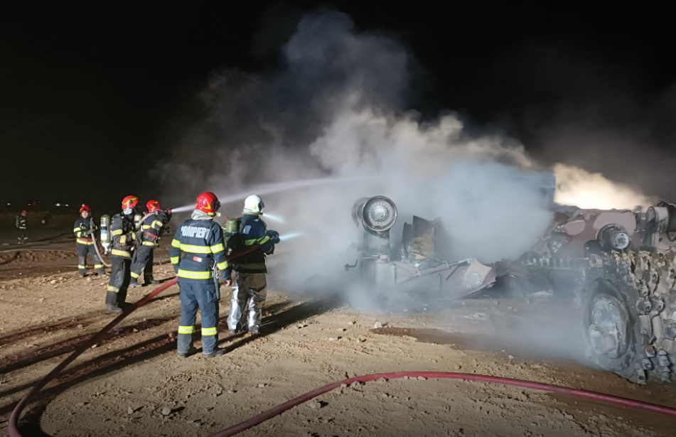 Cum arată locul unde au fost găsiți carbonizați patru muncitori, după explozia la magistrala de gaze de la Călimănești