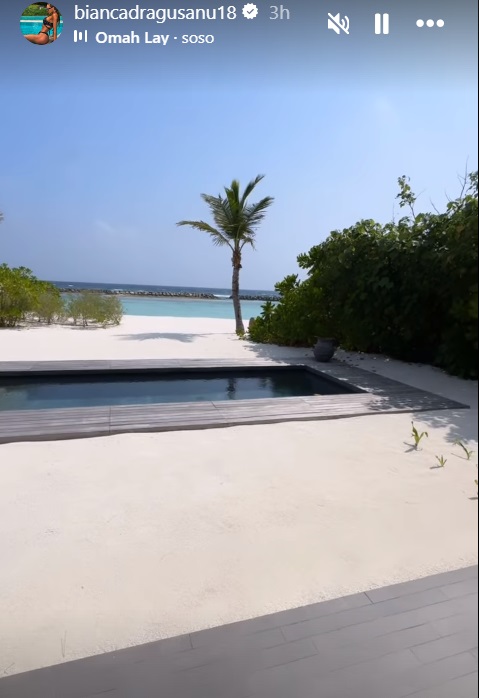 Bianca Drăgușanu și Gabi Bădălău au ajuns din Dubai în Maldive. Cum a apărut pe plajă, în costum de baie, iubita omului de afaceri