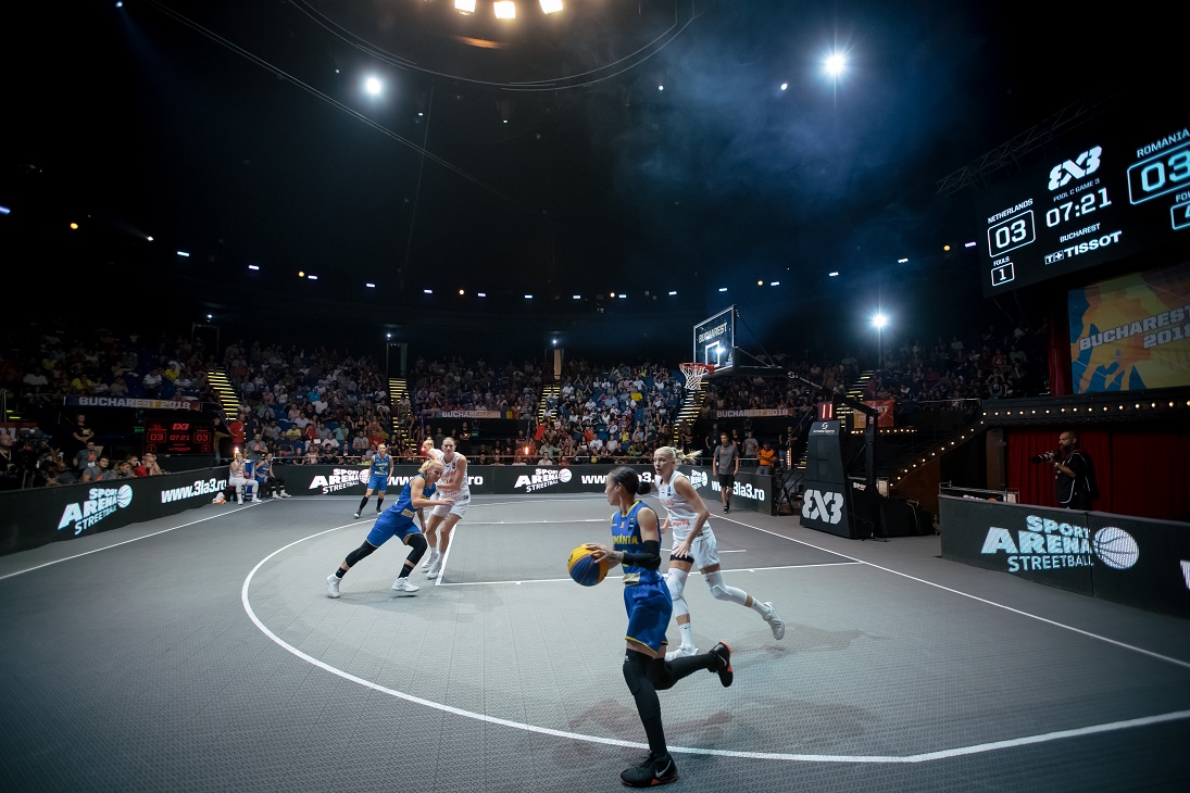 Campionatul European de baschet 3x3, în România. Treofeele, la sârbi și la franțuzoaice. Tricolorele, învinse în sferturile de la Circul Metropolitan București / FOTO