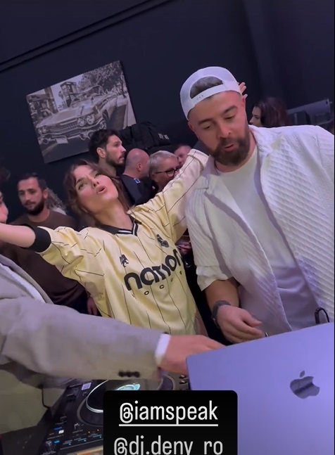 Imagini de la petrecerea lui Codin Maticiuc, care împlinește 44 de ani. Theo Rose, Antonia și Alex Velea s-au distrat la un salon auto din București