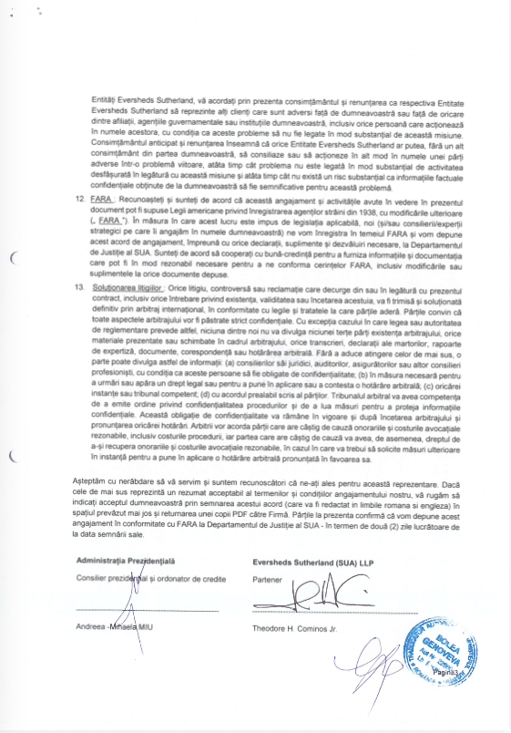 Contractul de consultanță încheiat între Administrația Dan și firma de lobby din SUA a fost clasificat. Românii nu vor putea afla ce livrabile va primi Nicușor Dan