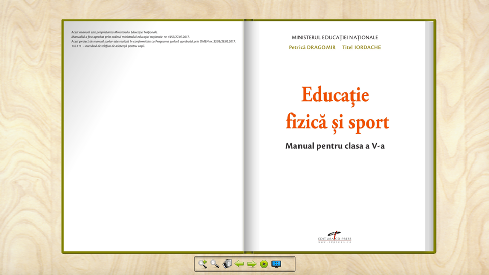 Cum arată și ce conține celebrul manual de educație fizică și sport pentru clasa a V-a