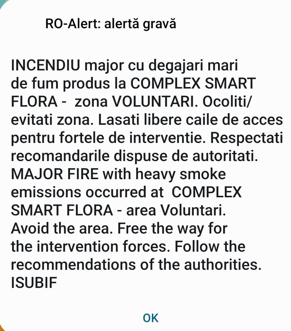 Incendiul din Voluntari, localizat după patru ore. Două hale au fost cuprinse de flăcări, sunt afectați 5.000 mp