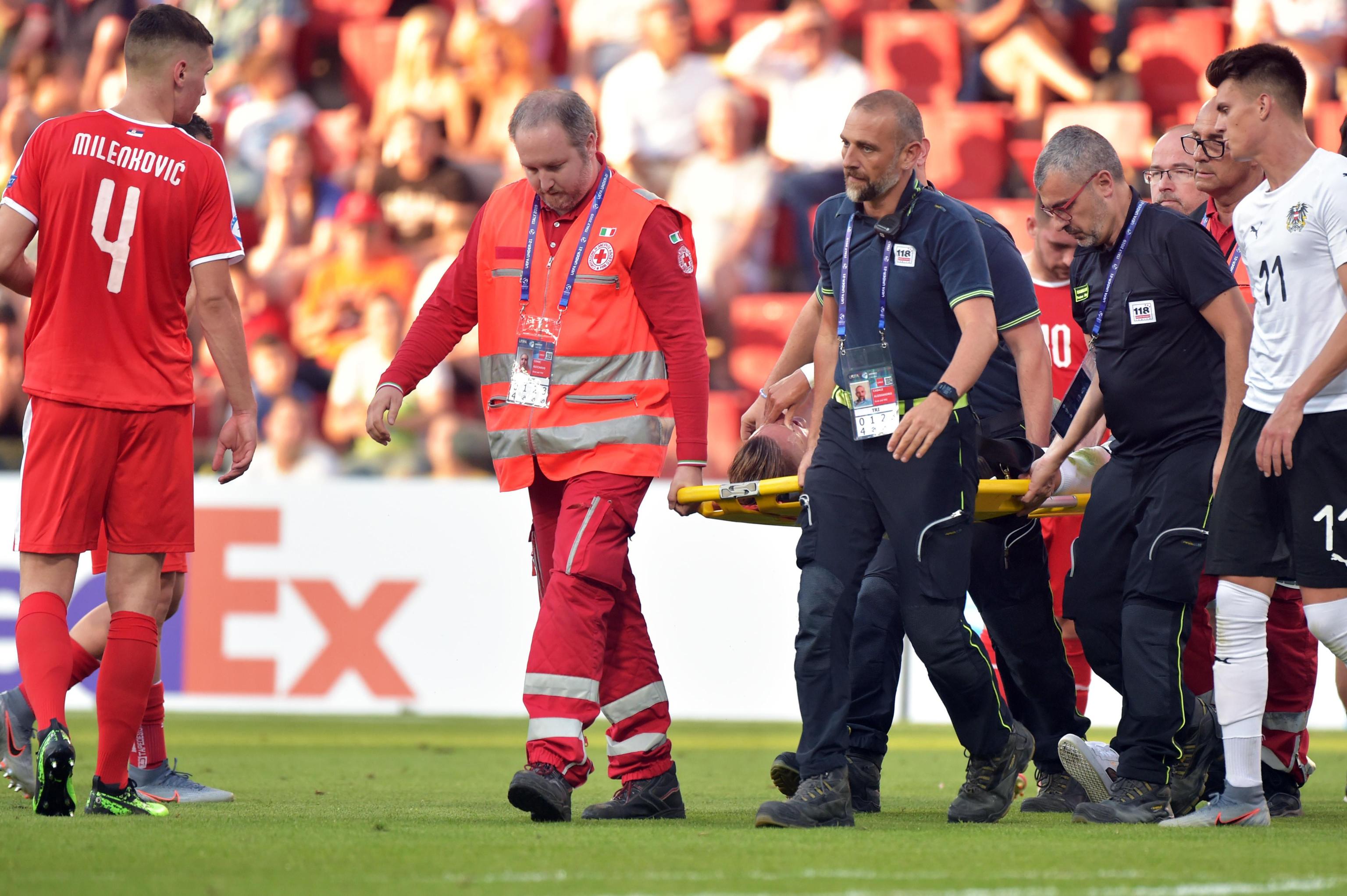 Diagnostic crunt pentru austriacul Hannes Wolf. Fotbalistul a suferit o fractură de tibie și peroneu la Euro 2019