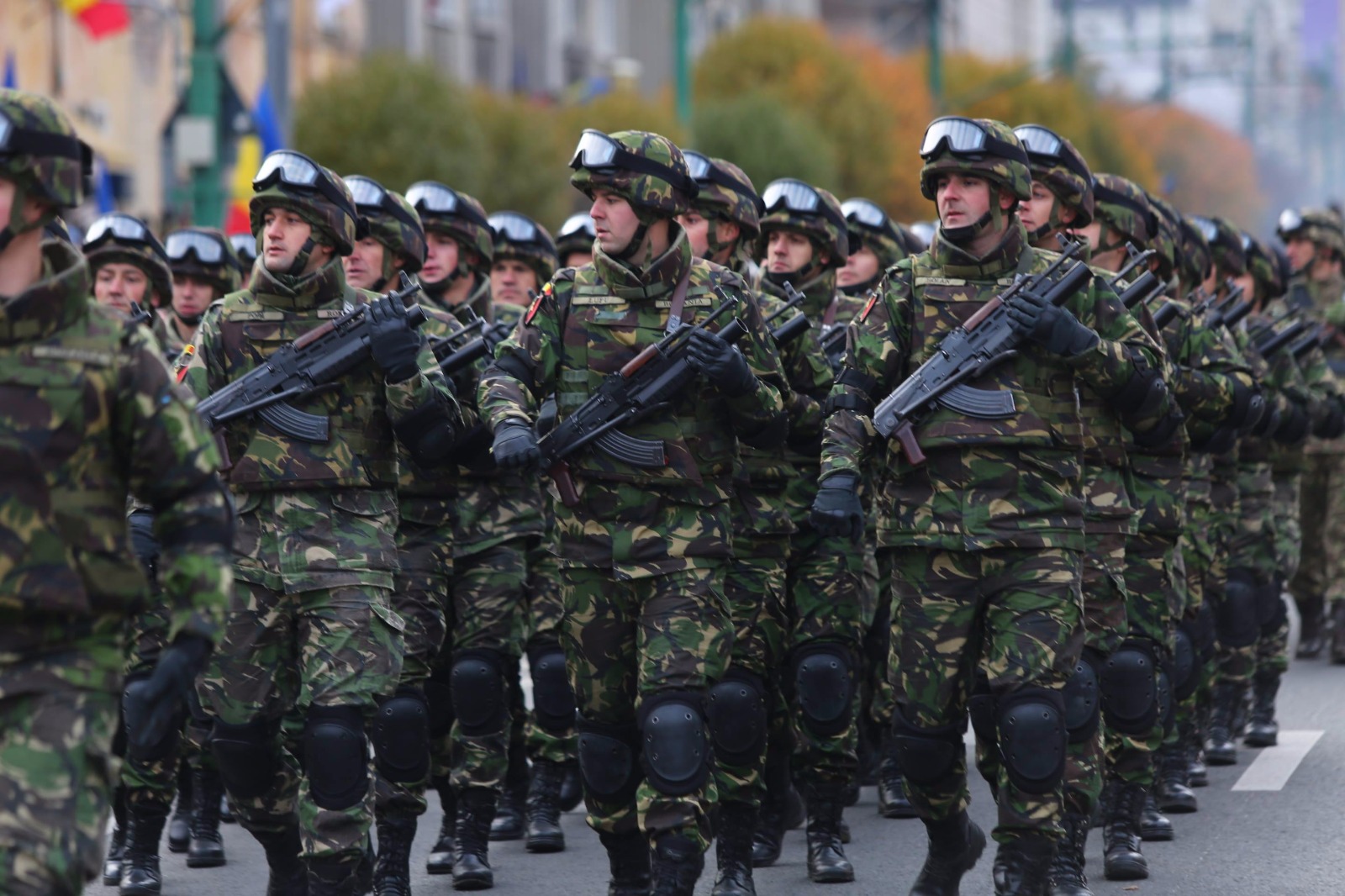 GALERIE FOTO/ Mii de timișoreni au înfruntat frigul să vadă parada militară. Și aici oamenii au huiduit discursul transmis de Viorica Dăncilă