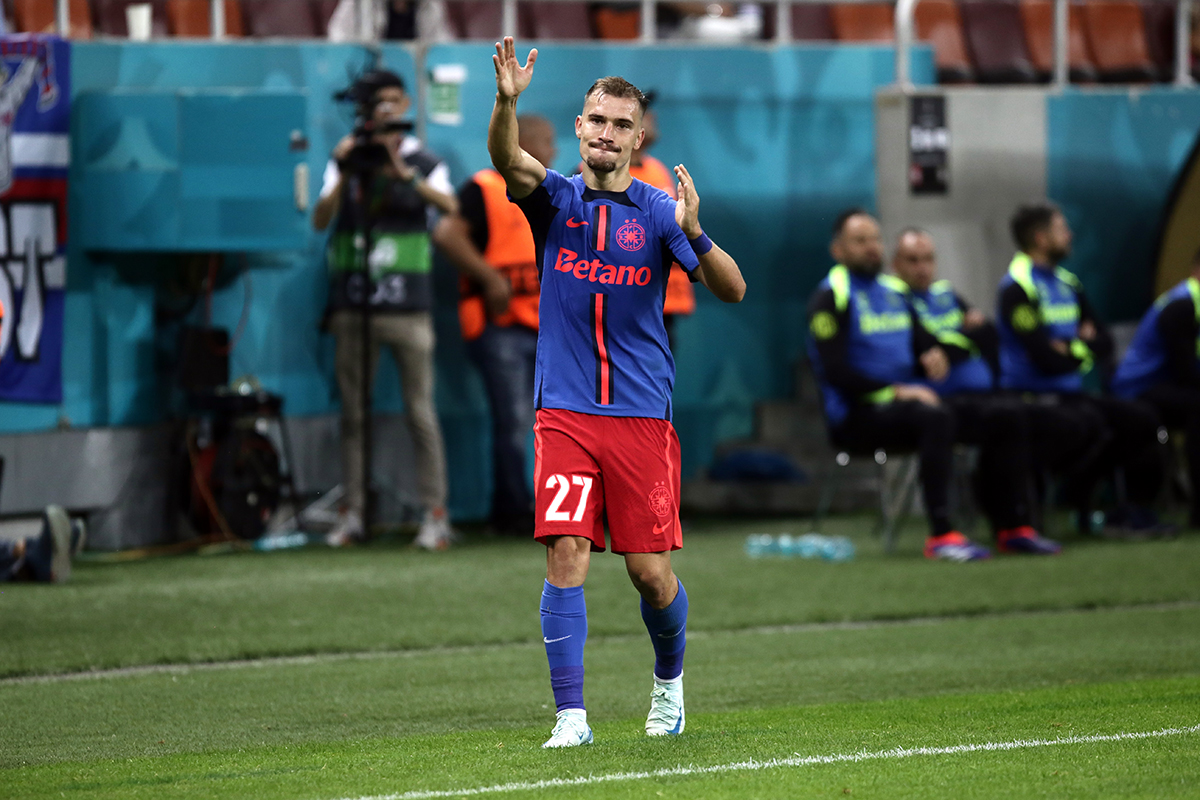 FCSB - Rigas FS 4-1. Principalele imagini de la victoria care i-a dus pe roș-albaștrii pe locul 2 în Europa League | GALERIE FOTO