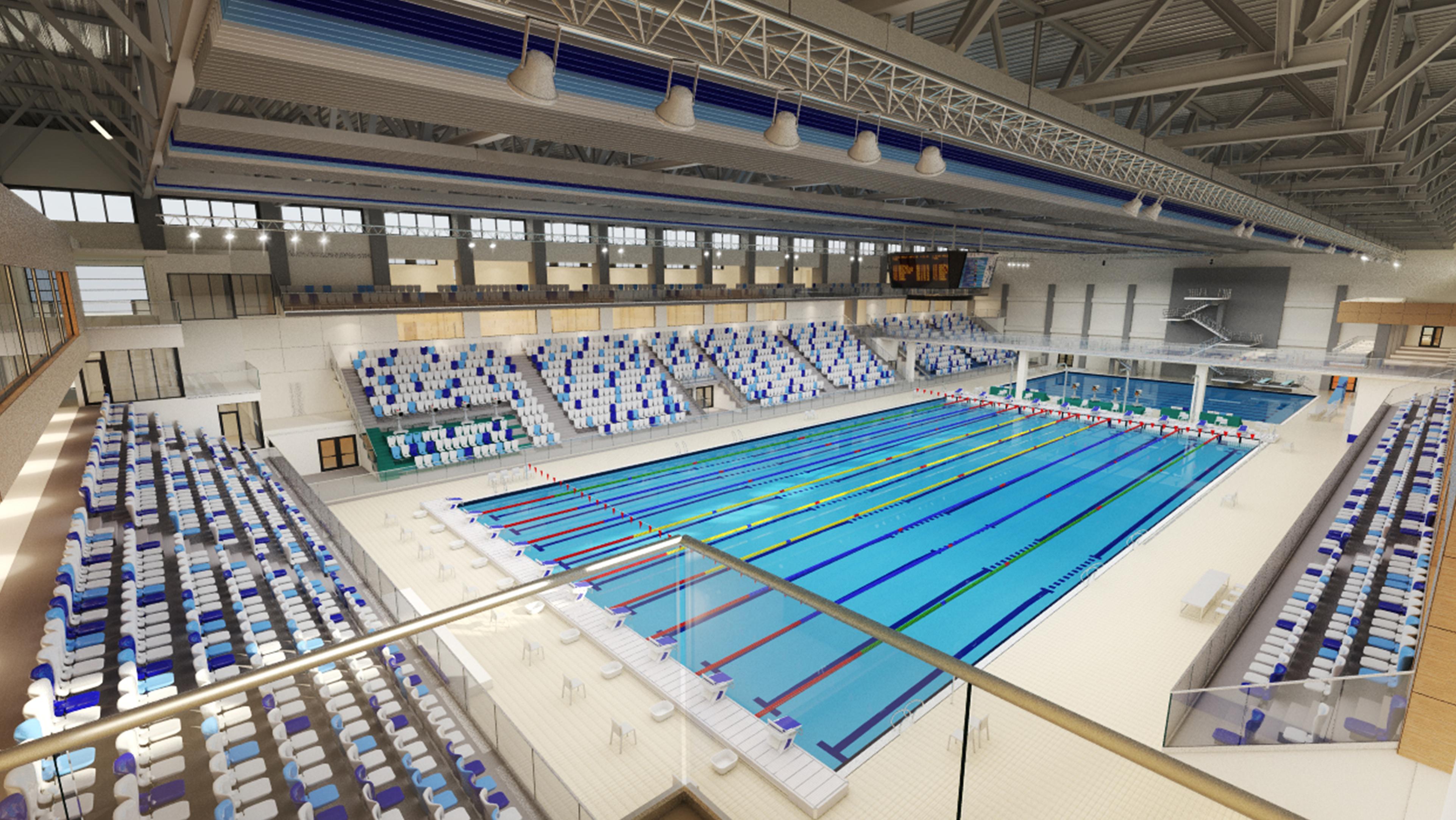 FOTO EXCLUSIV | Campionatul European de Înot, organizat de România, în 2021. Cum arată acum Arena Națională de Înot din Otopeni
