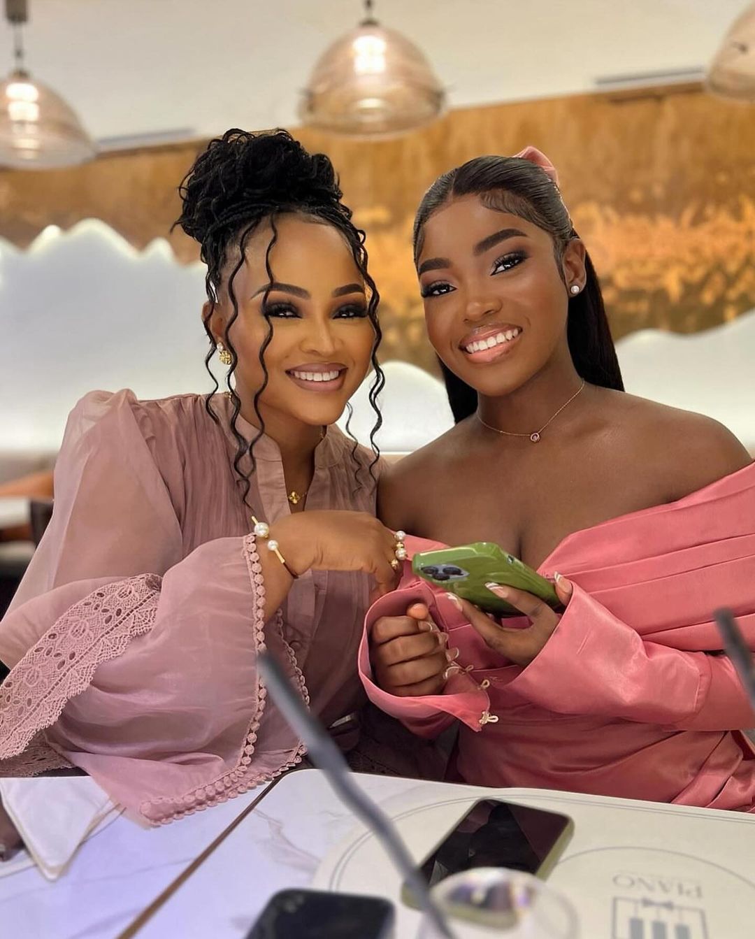 Mercy Aigbe and her daughter Michelle [Instagram/Michellio]