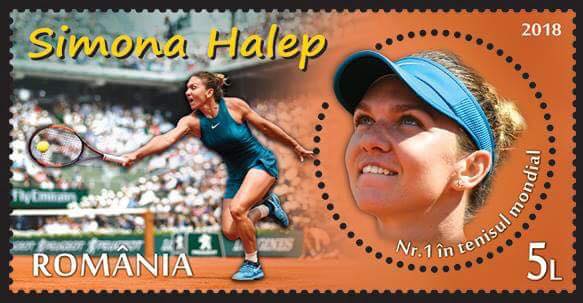 Timbru dedicat Simonei Halep pentru victoria de la Roland Garros
