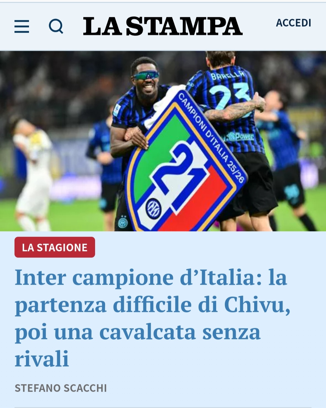 Inter și Cristi Chivu sunt campioni în Italia după 2-0 cu Parma / Petrecere în vestiar „Made in Romania”