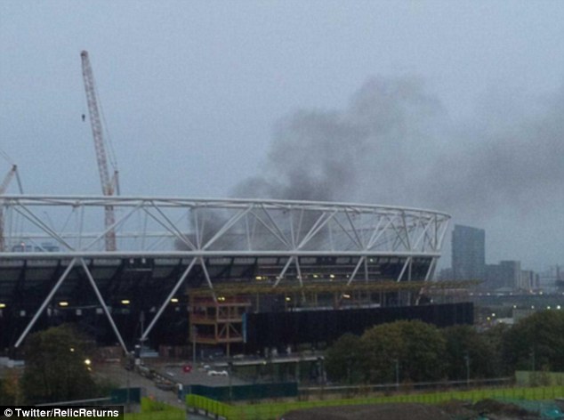 GALERIE FOTO / Incendiu pe stadionul Olimpic din Londra. Ce pagube s-au înregistrat  