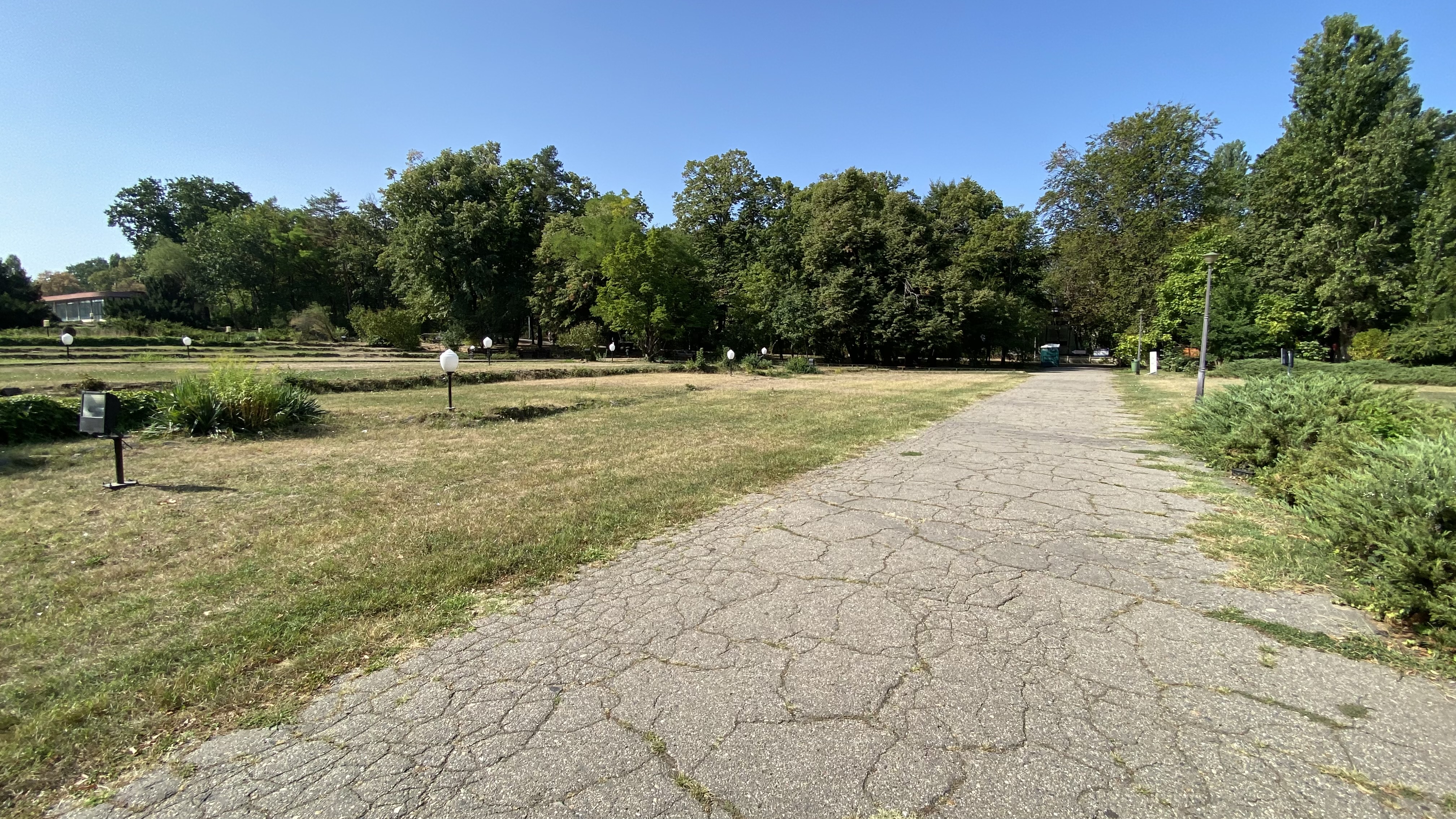 FOTO. Herăstrău, cel mai mare parc al Bucureștiului, arată mai rău ca niciodată. Trandafirii și zonele cu flori sunt istorie, clădirile pentru expoziții au fost vandalizate
