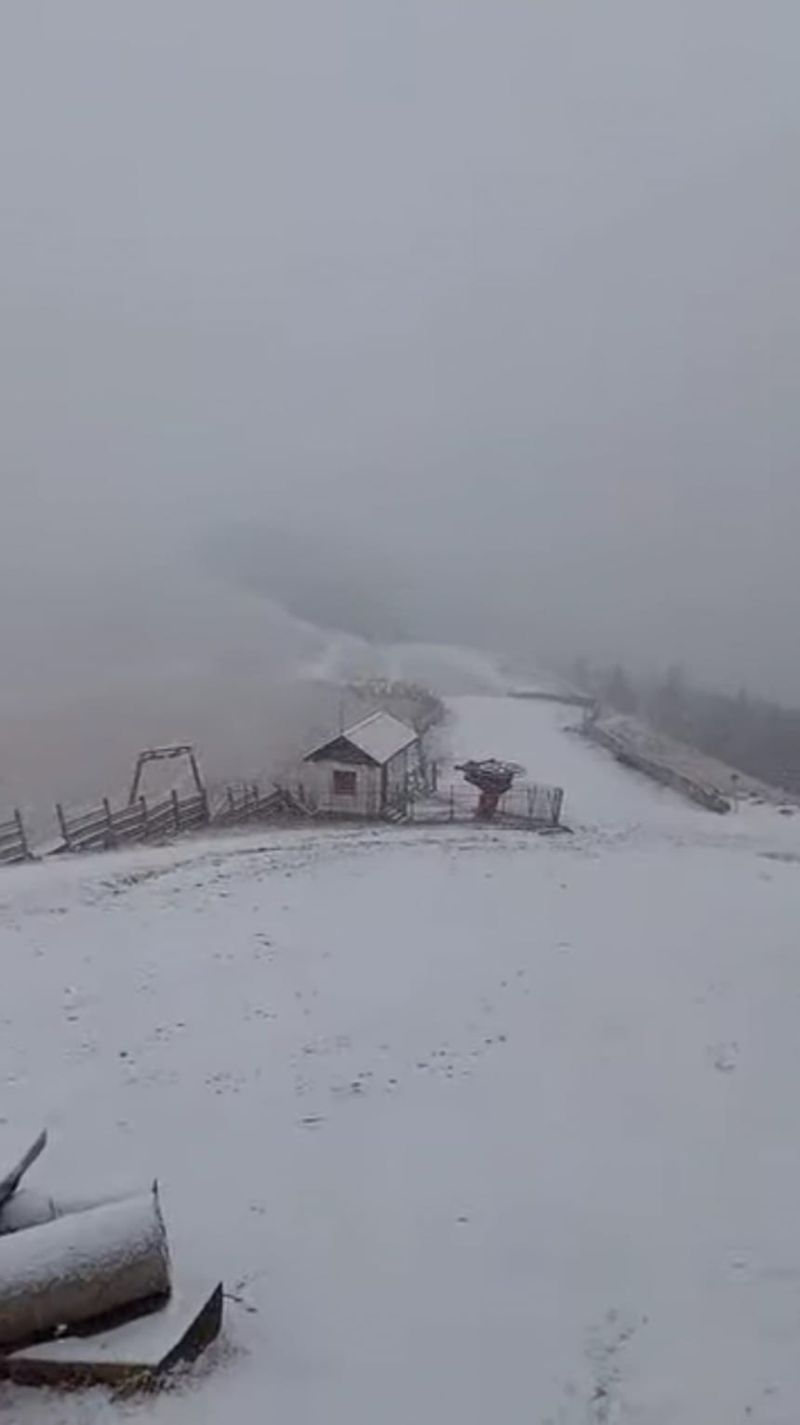 Iarna a venit la munte, Transalpina s-a închis, drumarii intervin cu material antiderapant | Video