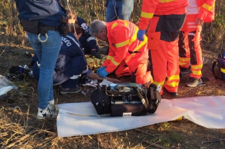 Az utolsó pillanatban, drónnal találták meg a borsodi férfit a napraforgótáblában
