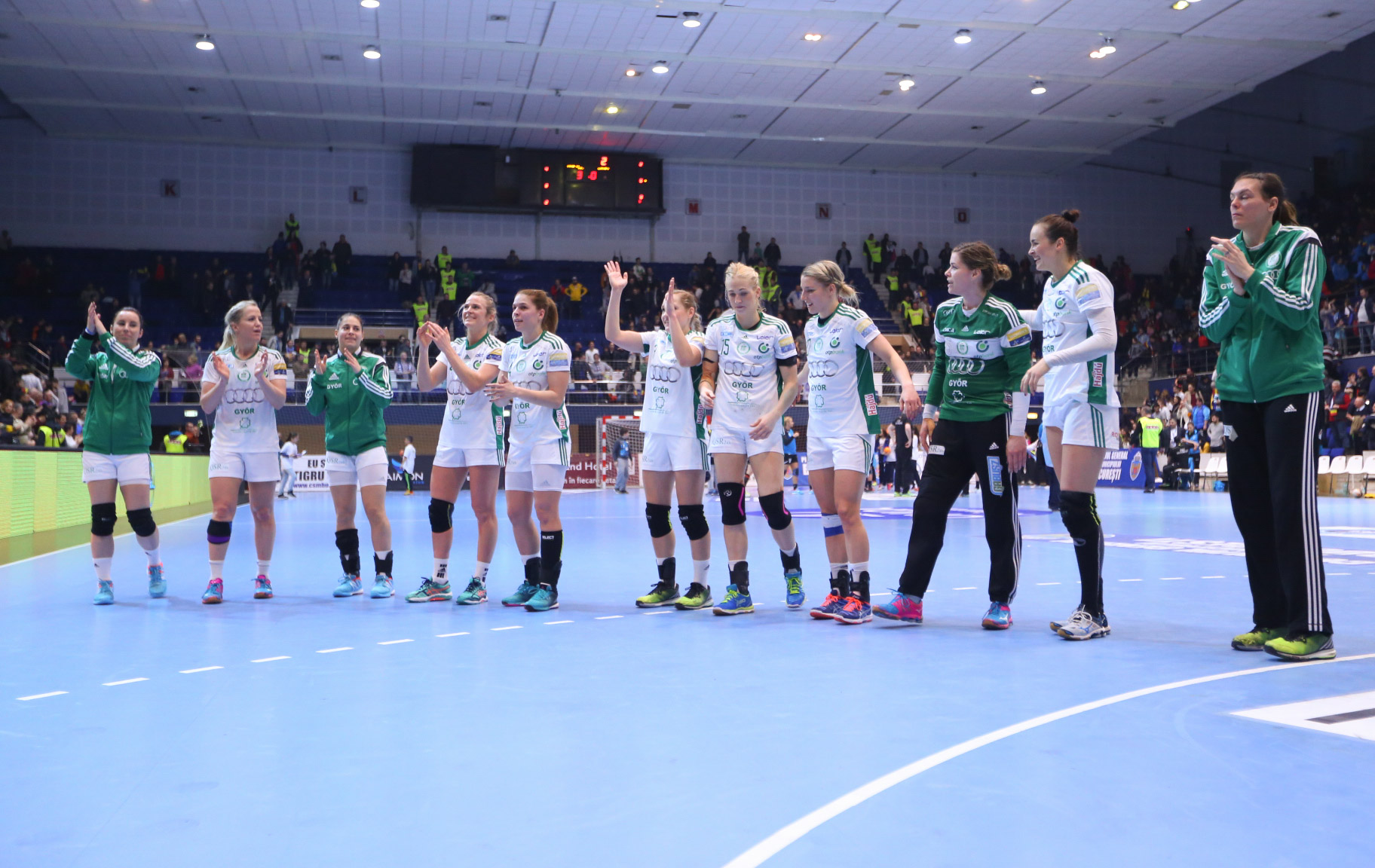 Liga Campionilor, handbal, feminin: CSM București - Gyor 22-24. ^"Tigroaicele" - în "sferturi" cu Rostov-Don, HCM Baia Mare  - cu Buducnost / FOTO