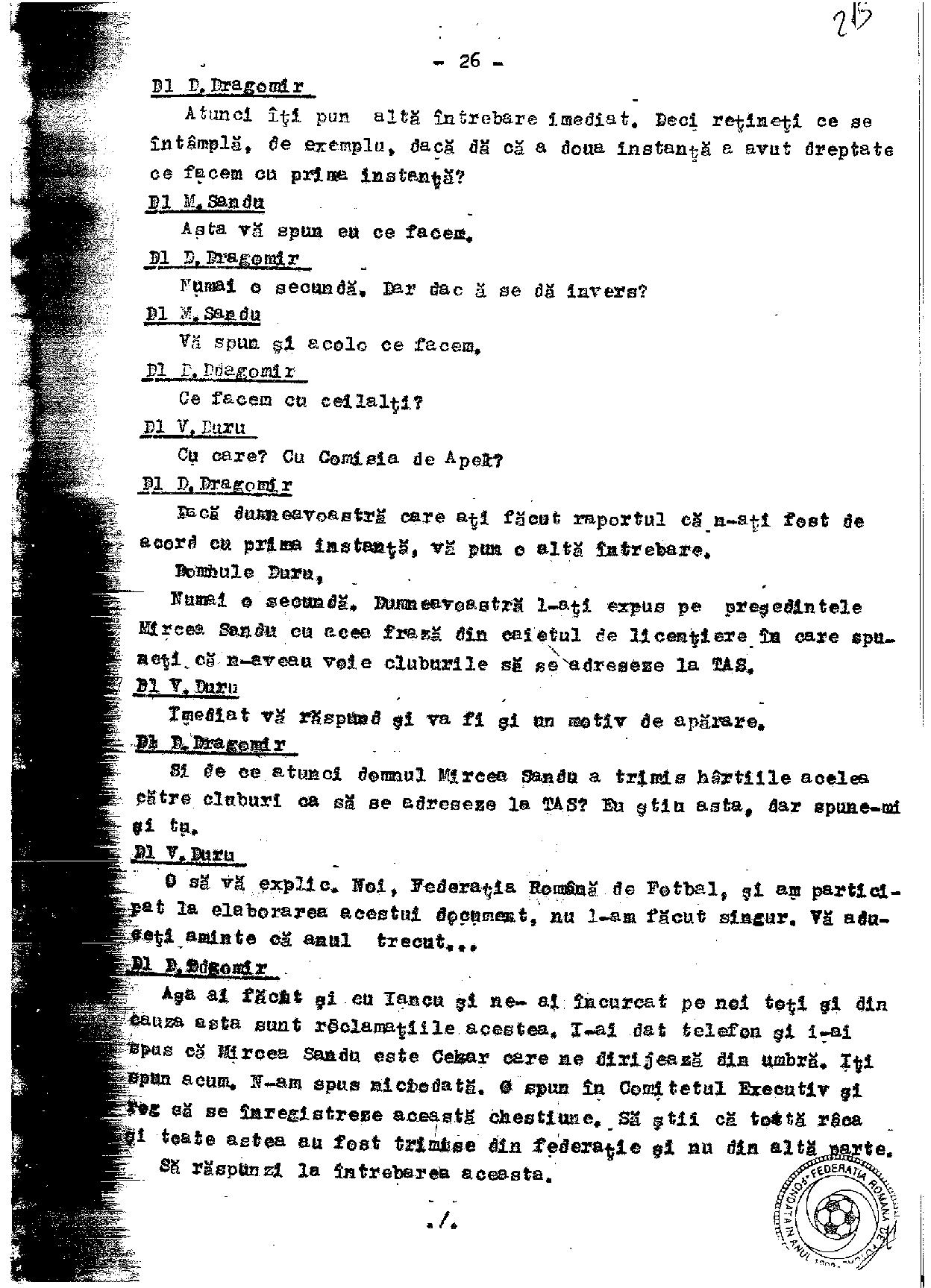 Stenogramă-bombă! Mircea Sandu l-a acuzat într-un CEx din 2011 pe un fost șef al arbitrilor că joacă la pariuri. Reacția celui vizat / EXCLUSIV