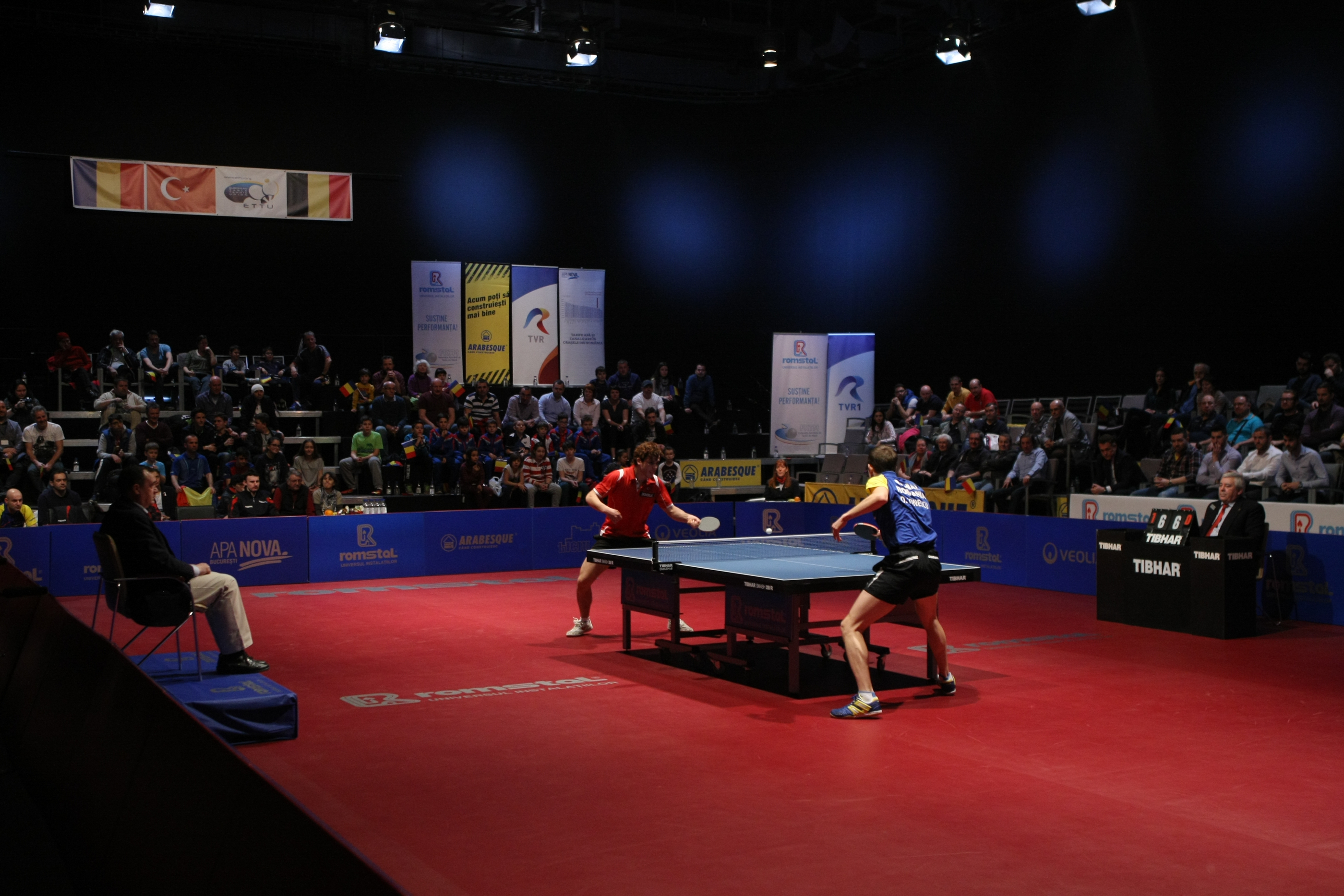 Echipa masculină de tenis de masă a României a încheiat neînvinsă grupa preliminară pentru Campionatul European 2017 | GALERIE FOTO