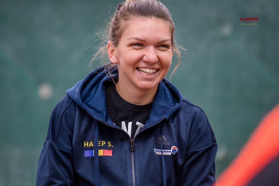 Simona Halep se pregătește cu zâmbetul pe buze pentru confruntarea cu Marea Britanie din Fed Cup | GALERIE FOTO&VIDEO
