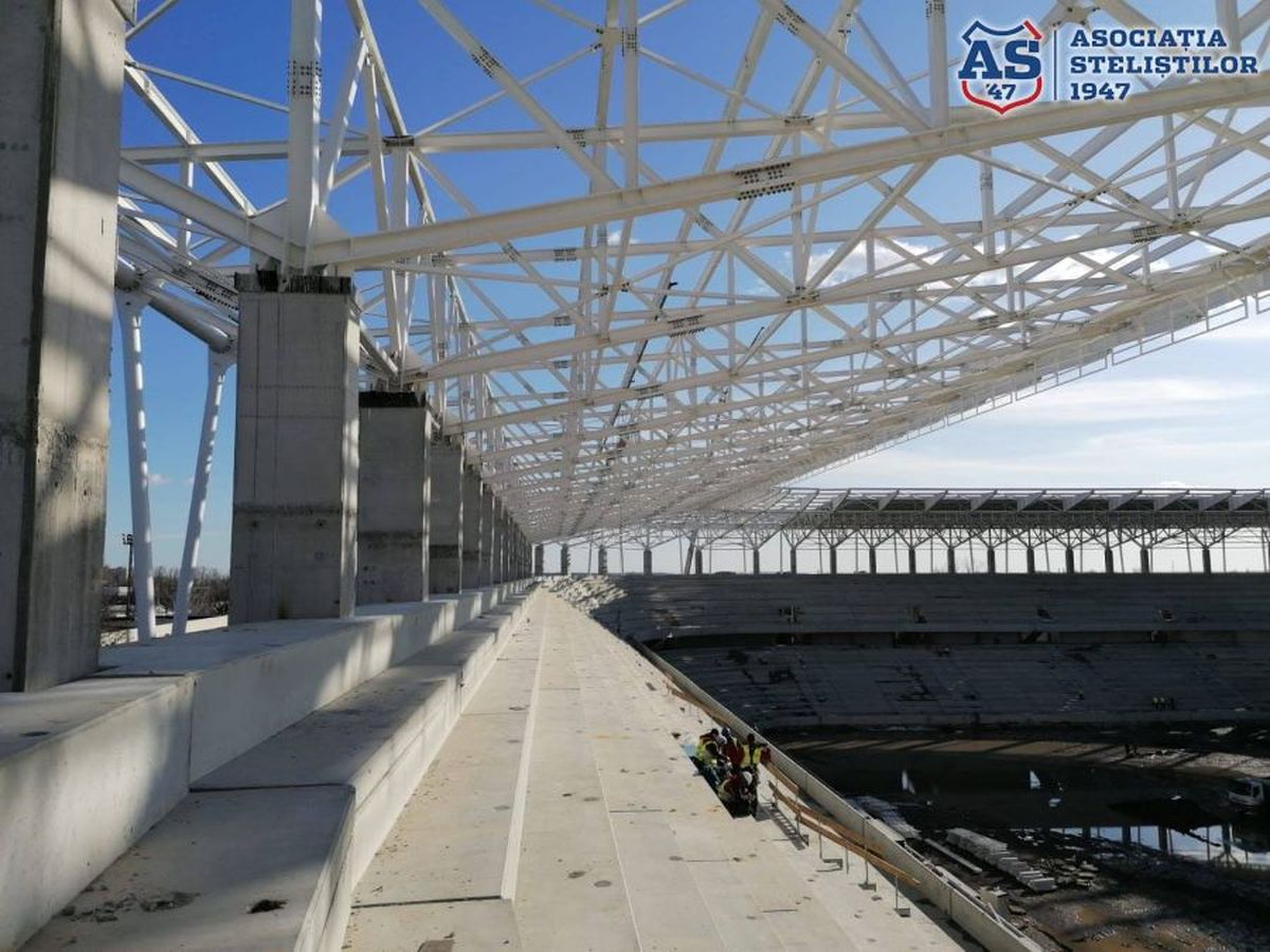 VIDEO Stadionul Steaua se apropie de finalizare. Cum arată acum arena din Ghencea