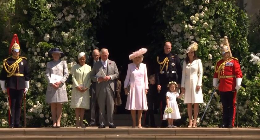 FOTO | Prinţul George şi Prinţesa Charlotte, adorabili la nunta regală