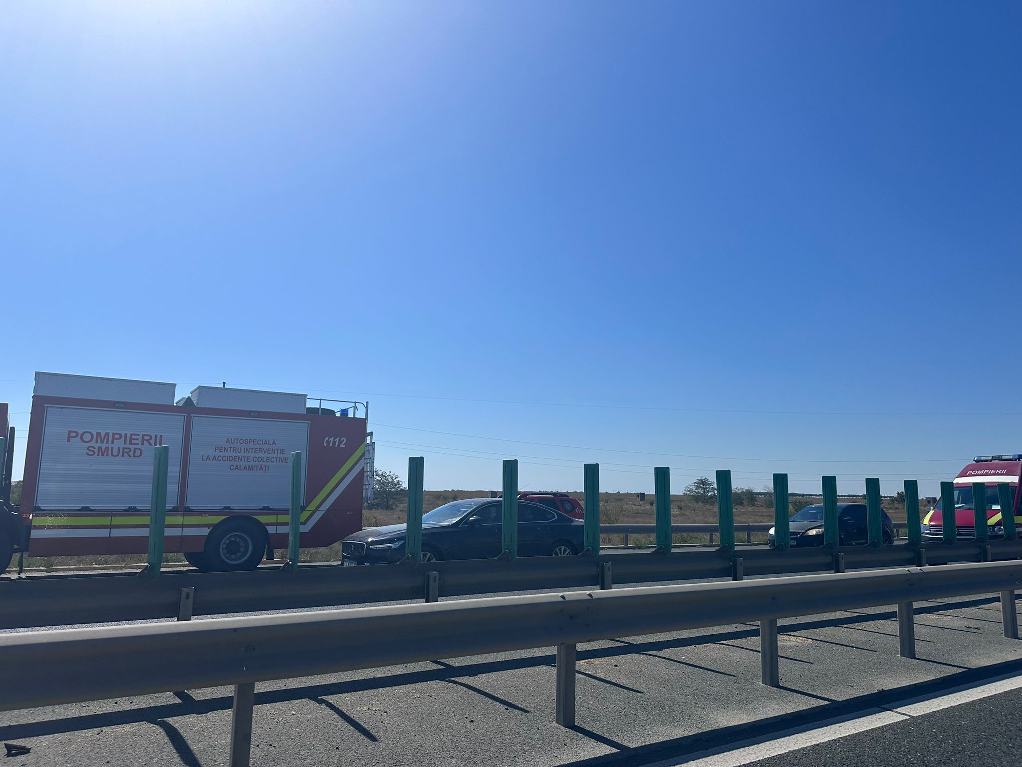 Accident grav pe A4 Ovidiu-Agigea. Mai multe persoane au fost rănite, una este în stare gravă. A fost activat Planul Roșu