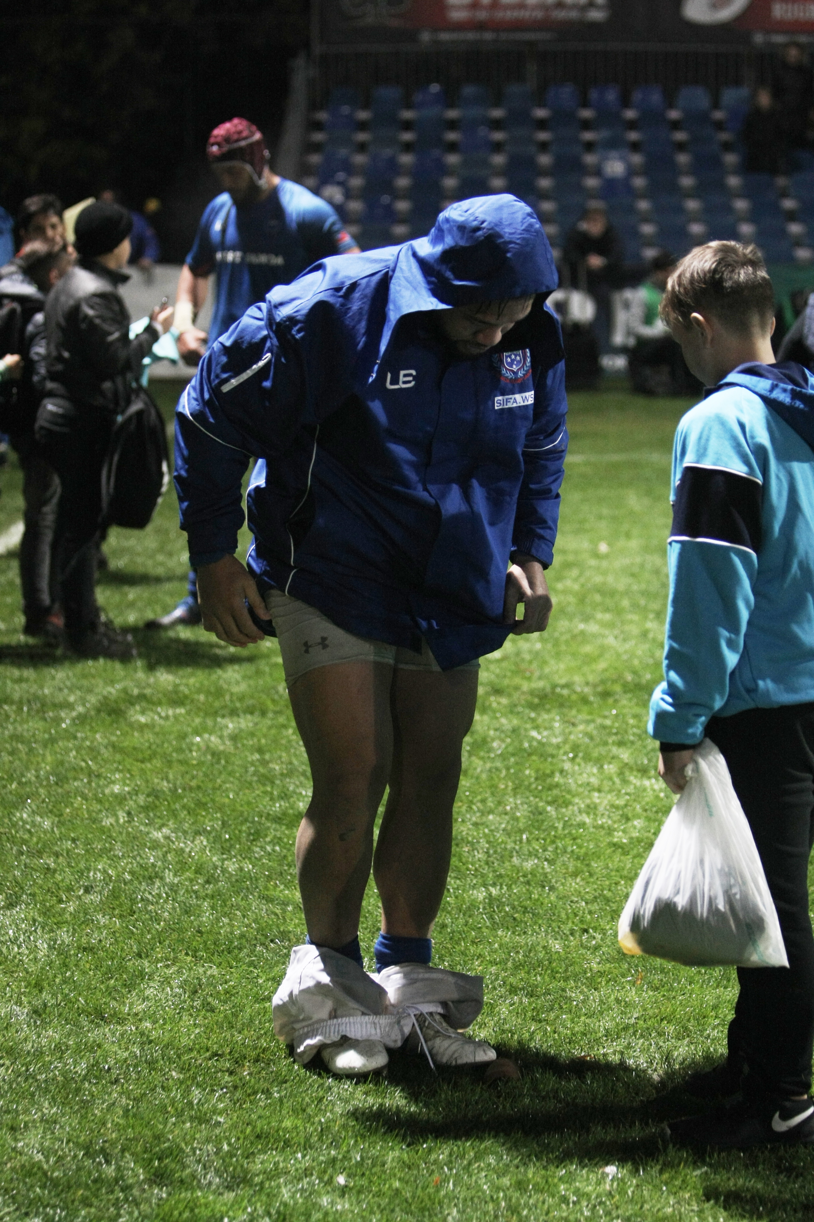 Puștii i-au lăsat fără chiloți. Imagini inedite de la meciul de rugby România - Samoa / FOTO